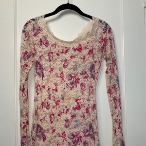 Long sleeve sheer cover